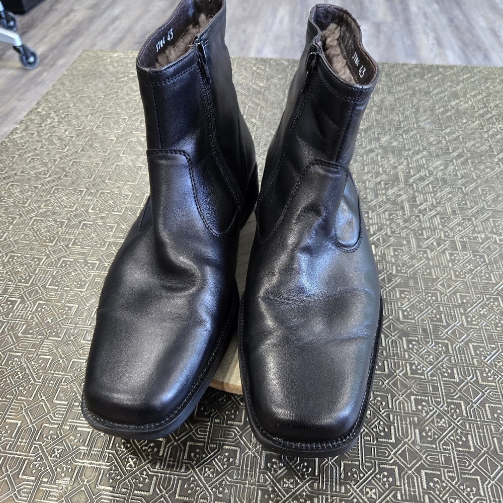 🐢 Romano Sicari Made In Italy Boots Genuine Leather. Size 10 - Picture 3 of 14